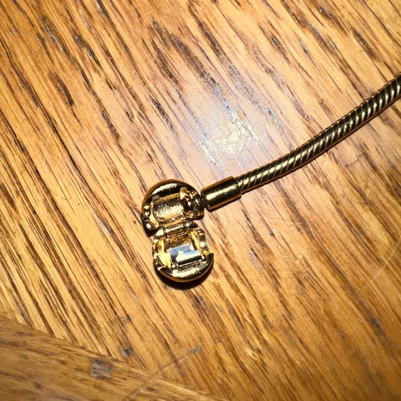 Pandora gold plated charm bracelet - Picture 2 of 3